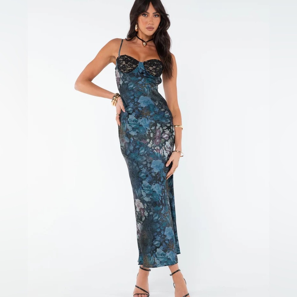 Princess Polly Darsy Maxi Dress Blue Multi